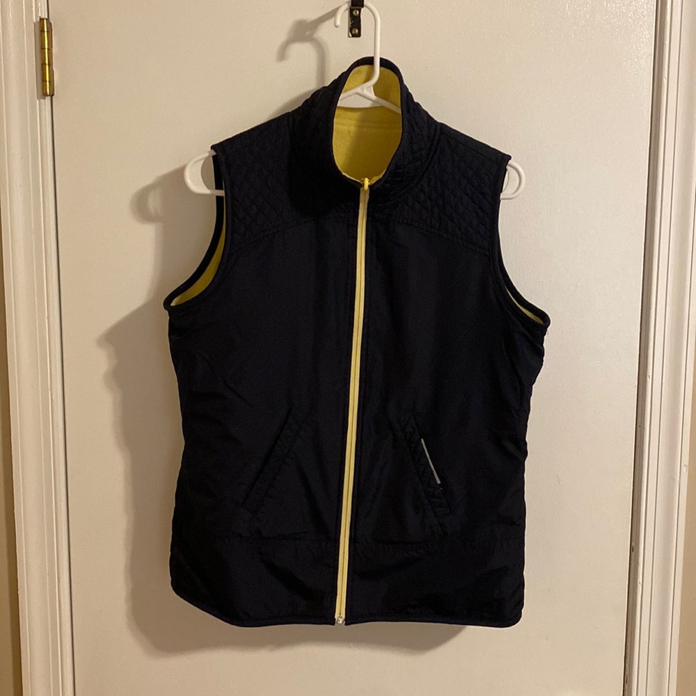 Oleg Cassini Sport Women’s Reversible Fleece Vest Size Medium